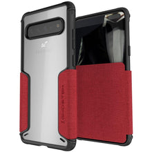 Load image into Gallery viewer, EXEC 3 for Galaxy S10 5G Leather Flip Wallet Case [Red]
