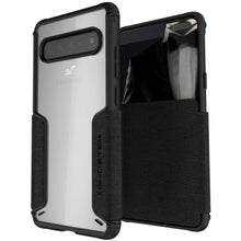 Load image into Gallery viewer, EXEC 3 for Galaxy S10 5G Leather Flip Wallet Case [Black]

