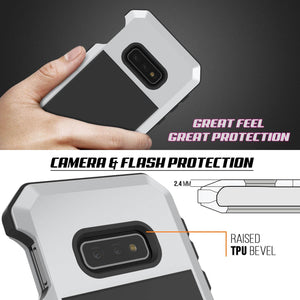 Galaxy S10 Lite Metal Case, Heavy Duty Military Grade Rugged Armor Cover [White]