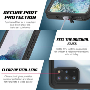 Galaxy S20+ Plus Water/Shock/Snowproof [Extreme Series]  Screen Protector Case [Teal]