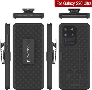 Galaxy S24 Ultra Case, Punkcase Holster Belt Clip With Screen Protector [White]