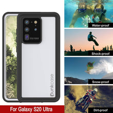 Load image into Gallery viewer, Galaxy S20 Ultra Waterproof Case, Punkcase StudStar White Thin 6.6ft Underwater IP68 Shock/Snow Proof
