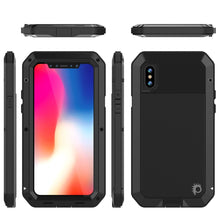 Load image into Gallery viewer, iPhone XS Max Metal Case, Heavy Duty Military Grade Armor Cover [shock proof] Full Body Hard [Black]
