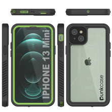 Load image into Gallery viewer, iPhone 13 Mini  Waterproof Case, Punkcase [Extreme Series] Armor Cover W/ Built In Screen Protector [Light Green]
