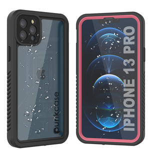 iPhone 13 Pro  Waterproof Case, Punkcase [Extreme Series] Armor Cover W/ Built In Screen Protector [Pink]