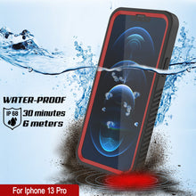 Load image into Gallery viewer, iPhone 13 Pro  Waterproof Case, Punkcase [Extreme Series] Armor Cover W/ Built In Screen Protector [Red]
