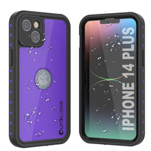 Load image into Gallery viewer, iPhone 14 Plus Waterproof IP68 Case, Punkcase [Purple] [StudStar Series] [Slim Fit] [Dirtproof]
