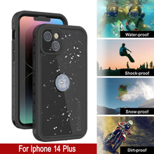 Load image into Gallery viewer, iPhone 14 Plus Waterproof IP68 Case, Punkcase [Black] [StudStar Series] [Slim Fit]
