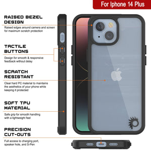 iPhone 15 Plus Case Punkcase® LUCID 2.0 Red Series Series w/ PUNK SHIELD Screen Protector | Ultra Fit