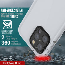 Load image into Gallery viewer, Punkcase iPhone 14 Pro Waterproof Case [Aqua Series] Armor Cover [White]
