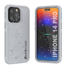 Load image into Gallery viewer, Punkcase iPhone 14 Pro Waterproof Case [Aqua Series] Armor Cover [White]
