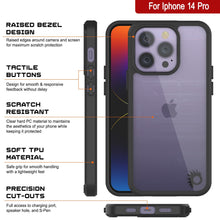 Load image into Gallery viewer, iPhone 15 Pro Case Punkcase® LUCID 2.0 Crystal Black Series Series w/ SHIELD Screen Protector | Ultra Fit
