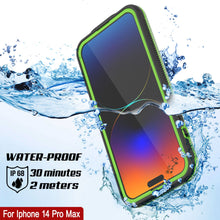 Load image into Gallery viewer, Punkcase iPhone 14 Pro Max Waterproof Case [Aqua Series] Armor Cover [Clear Black] [Clear Back]
