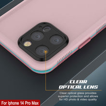 Load image into Gallery viewer, Punkcase iPhone 14 Pro Max Waterproof Case [Aqua Series] Armor Cover [Pink]
