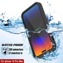 Load image into Gallery viewer, iPhone 14 Pro Max Waterproof IP68 Case, Punkcase [Black] [StudStar Series] [Slim Fit]
