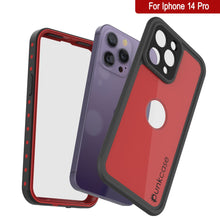 Load image into Gallery viewer, iPhone 14 Pro Waterproof IP68 Case, Punkcase [Red] [StudStar Series] [Slim Fit]
