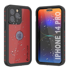 Load image into Gallery viewer, iPhone 14 Pro Waterproof IP68 Case, Punkcase [Red] [StudStar Series] [Slim Fit]
