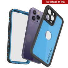 Load image into Gallery viewer, iPhone 14 Pro Waterproof IP68 Case, Punkcase [Light blue] [StudStar Series] [Slim Fit] [Dirtproof]
