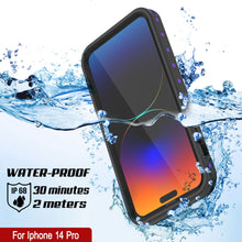 Load image into Gallery viewer, iPhone 14 Pro Waterproof IP68 Case, Punkcase [Purple] [StudStar Series] [Slim Fit] [Dirtproof]
