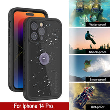 Load image into Gallery viewer, iPhone 14 Pro Waterproof IP68 Case, Punkcase [Black] [StudStar Series] [Slim Fit]
