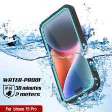 Load image into Gallery viewer, iPhone 15 Pro Waterproof Case, Punkcase [Extreme Series] Armor Cover W/ Built In Screen Protector [Teal]
