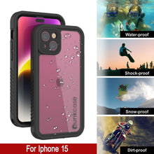 Load image into Gallery viewer, iPhone 15 Waterproof IP68 Case, Punkcase [Clear] [StudStar Series] [Slim Fit] [Dirtproof]
