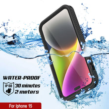 Load image into Gallery viewer, iPhone 15 Waterproof IP68 Case, Punkcase [Clear] [StudStar Series] [Slim Fit] [Dirtproof]
