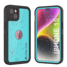 Load image into Gallery viewer, iPhone 15 Waterproof IP68 Case, Punkcase [Teal] [StudStar Series] [Slim Fit]
