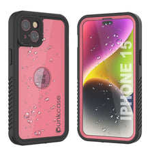 Load image into Gallery viewer, iPhone 15 Waterproof IP68 Case, Punkcase [Pink] [StudStar Series] [Slim Fit] [Dirtproof]
