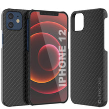 Load image into Gallery viewer, iPhone 12 Case, Punkcase CarbonShield, Heavy Duty &amp; Ultra Thin 2 Piece Dual Layer [shockproof]
