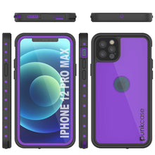 Load image into Gallery viewer, iPhone 12 Pro Max Waterproof IP68 Case, Punkcase [Purple] [StudStar Series] [Slim Fit] [Dirtproof]
