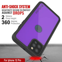 Load image into Gallery viewer, iPhone 12 Pro Waterproof IP68 Case, Punkcase [Purple] [StudStar Series] [Slim Fit] [Dirtproof]
