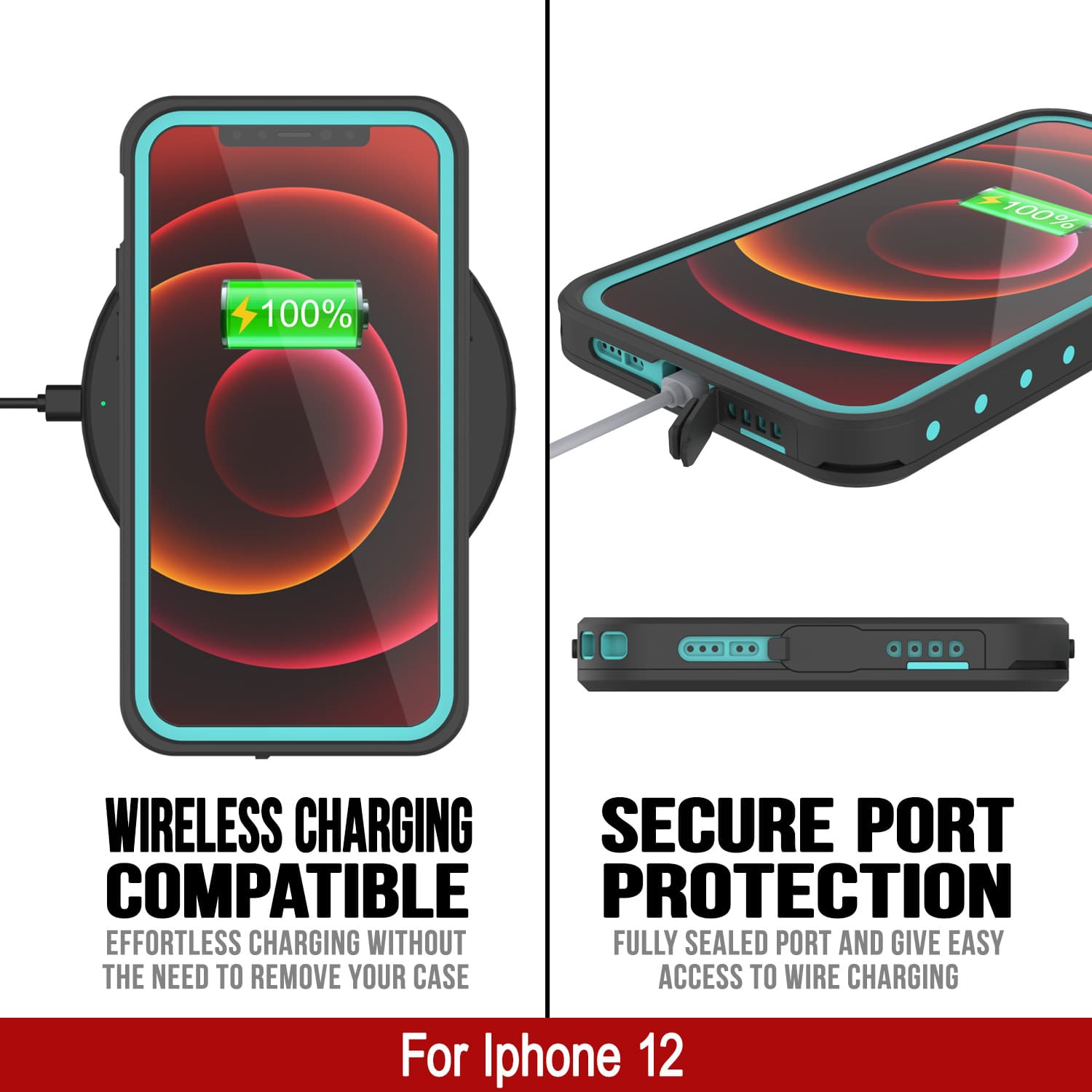 iPhone XR Waterproof IP68 Case, Punkcase [Black] [StudStar Series] [Slim  Fit]