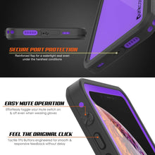 Load image into Gallery viewer, iPhone XR Waterproof IP68 Case, Punkcase [Purple] [StudStar Series] [Slim Fit] [Dirtproof]
