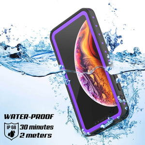 iPhone XR Waterproof IP68 Case, Punkcase [Purple] [StudStar Series] [Slim Fit] [Dirtproof]