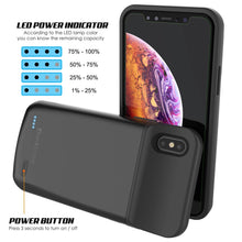 Load image into Gallery viewer, iphone XS Max Battery Case, PunkJuice 5000mAH Fast Charging Power Bank W/ Screen Protector | [Black]
