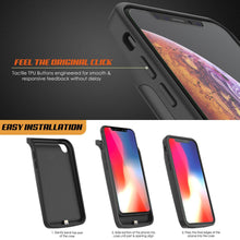 Load image into Gallery viewer, iphone XS Max Battery Case, PunkJuice 5000mAH Fast Charging Power Bank W/ Screen Protector | [Black]
