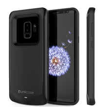 Load image into Gallery viewer, Galaxy S9 PLUS Battery Case, PunkJuice 5000mAH Fast Charging Power Bank Case [Black]
