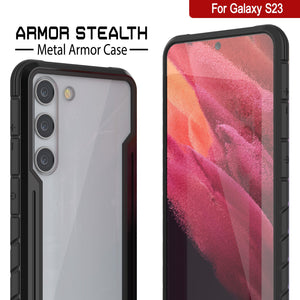 Punkcase S23 Armor Stealth Case Protective Military Grade Multilayer Cover [Black]