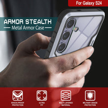 Load image into Gallery viewer, Punkcase S24 Armor Stealth Case Protective Military Grade Multilayer Cover [White]

