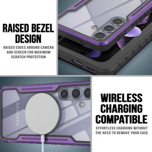 Punkcase S24+ Plus Armor Stealth Case Protective Military Grade Multilayer Cover [Purple]