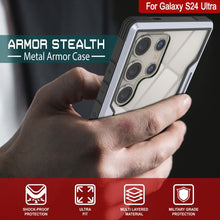 Load image into Gallery viewer, Punkcase S24 Ultra Armor Stealth Case Protective Military Grade Multilayer Cover [White]
