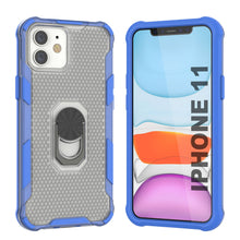 Load image into Gallery viewer, PunkCase for iPhone 11 Case [Magnetix 2.0 Series] Clear Protective TPU Cover W/Kickstand [Blue]
