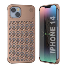Load image into Gallery viewer, PunkCase for iPhone 14 Aluminum Alloy Case [Fortifier Extreme Series] Ultra Durable Cover [Bronze]
