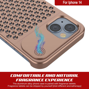 PunkCase for iPhone 14 Aluminum Alloy Case [Fortifier Extreme Series] Ultra Durable Cover [Bronze]