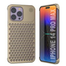 Load image into Gallery viewer, PunkCase for iPhone 14 Pro Max Aluminum Alloy Case [Fortifier Extreme Series] Ultra Durable Cover [Gold]
