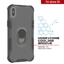 Load image into Gallery viewer, PunkCase for iPhone XS Case [Magnetix 2.0 Series] Clear Protective TPU Cover W/Kickstand [Black]
