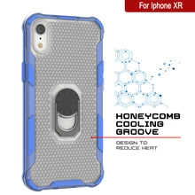 Load image into Gallery viewer, PunkCase for iPhone XR Case [Magnetix 2.0 Series] Clear Protective TPU Cover W/Kickstand [Blue]
