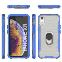 Load image into Gallery viewer, PunkCase for iPhone XR Case [Magnetix 2.0 Series] Clear Protective TPU Cover W/Kickstand [Blue]
