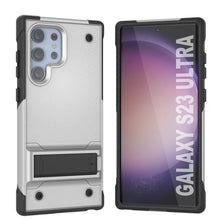 Load image into Gallery viewer, Punkcase Galaxy S24 Ultra Case [Reliance Series] Protective Hybrid Military Grade Cover W/Built-in Kickstand [White-Black]
